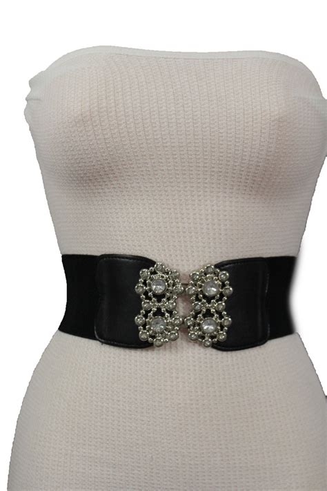 large buckle designer belt women.